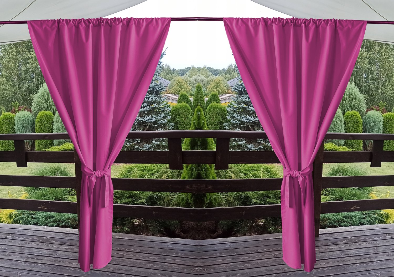 Waterdicht Tuindoek voor Paviljoen/Terras - 155x240 cm - Fel Roze