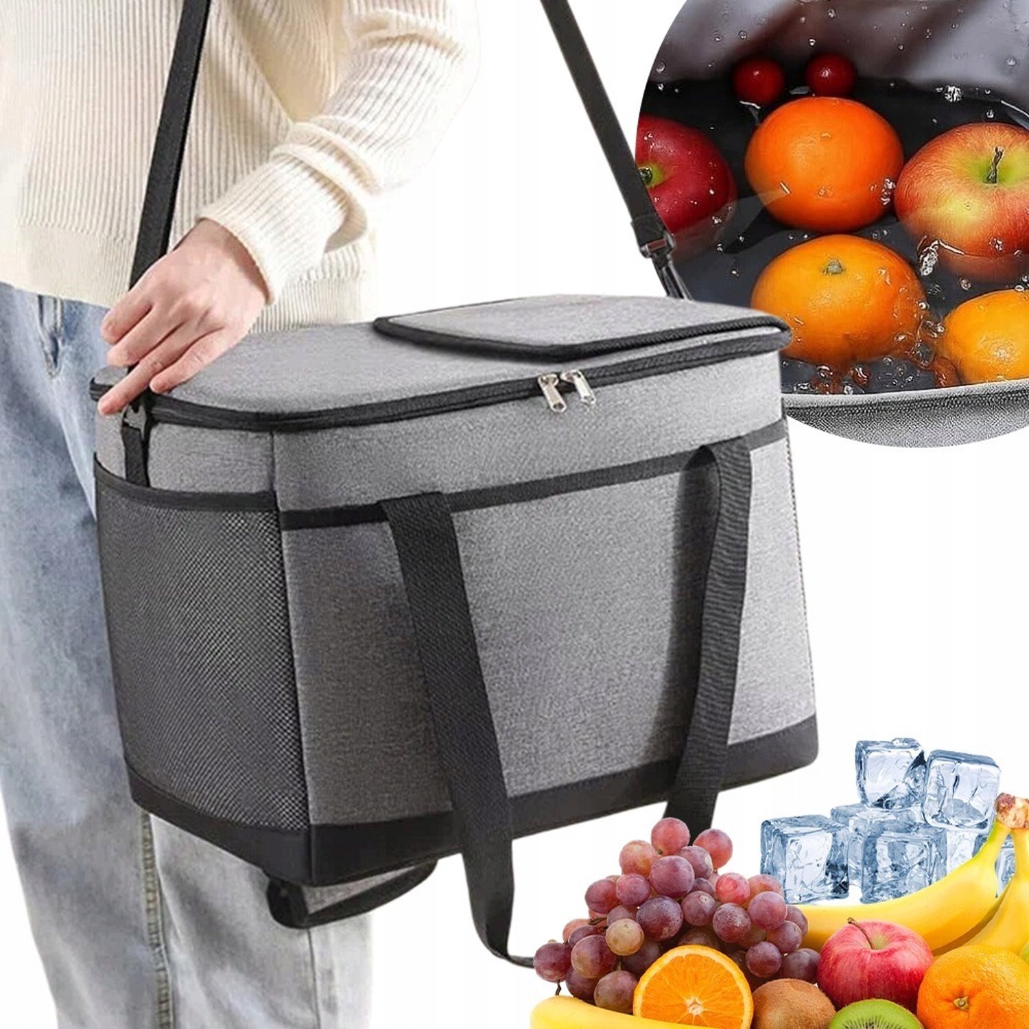 Grote 35L Thermische Koeltas - Ideaal voor Reizen en Picknicks