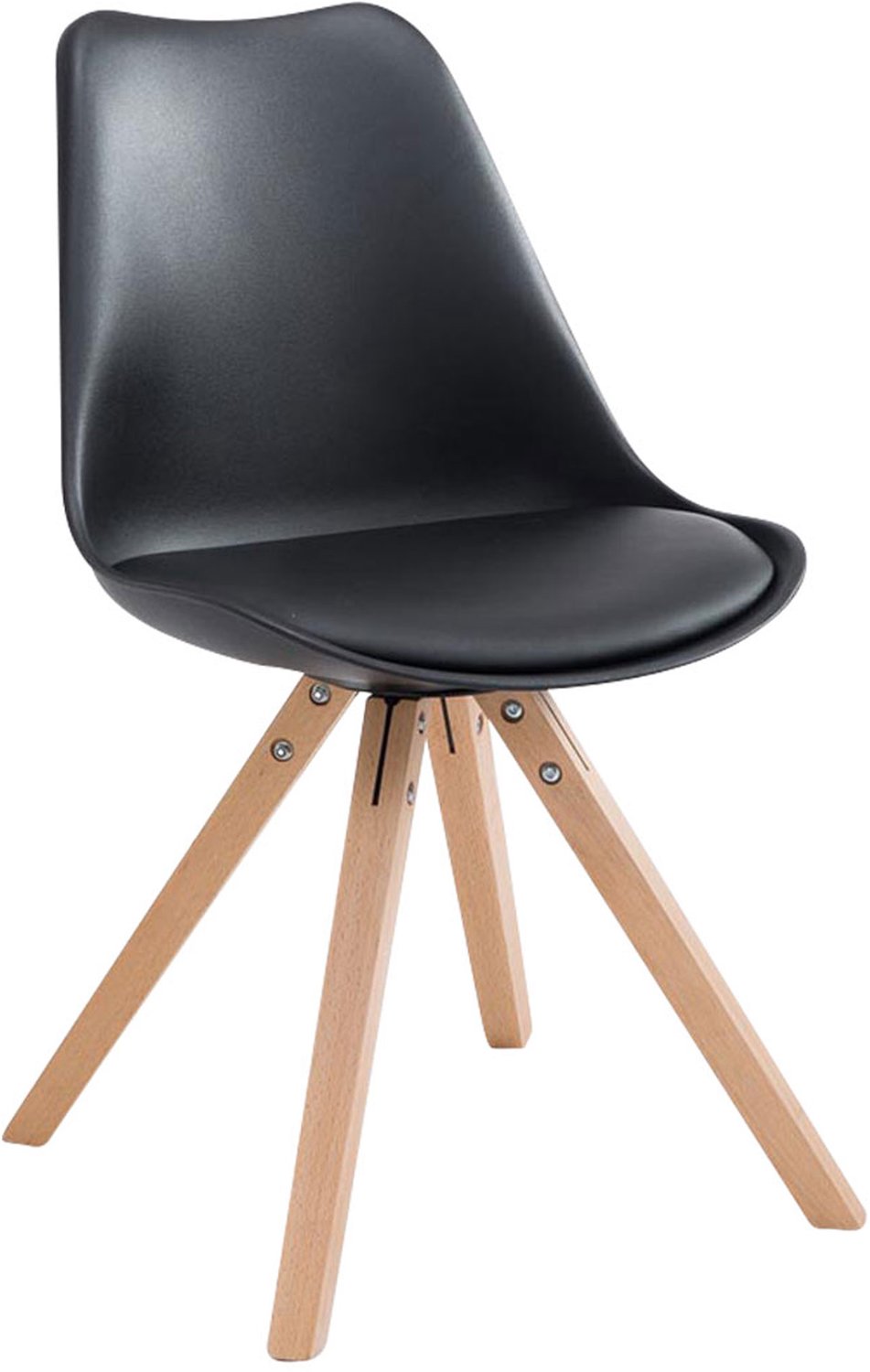 Luxe Comfort Milano 0025 bezoekersstoel - zwart