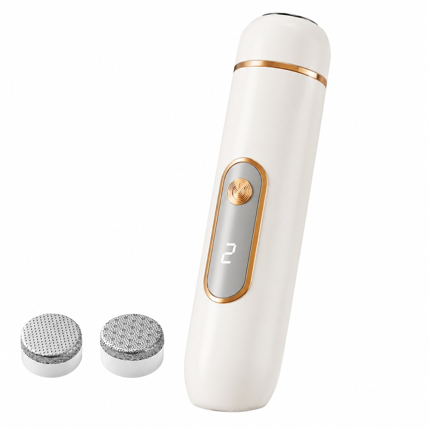 elektrische nagelknipper - 2-in-1 - voor nagel- en voetverzorging - ivoorwit - set