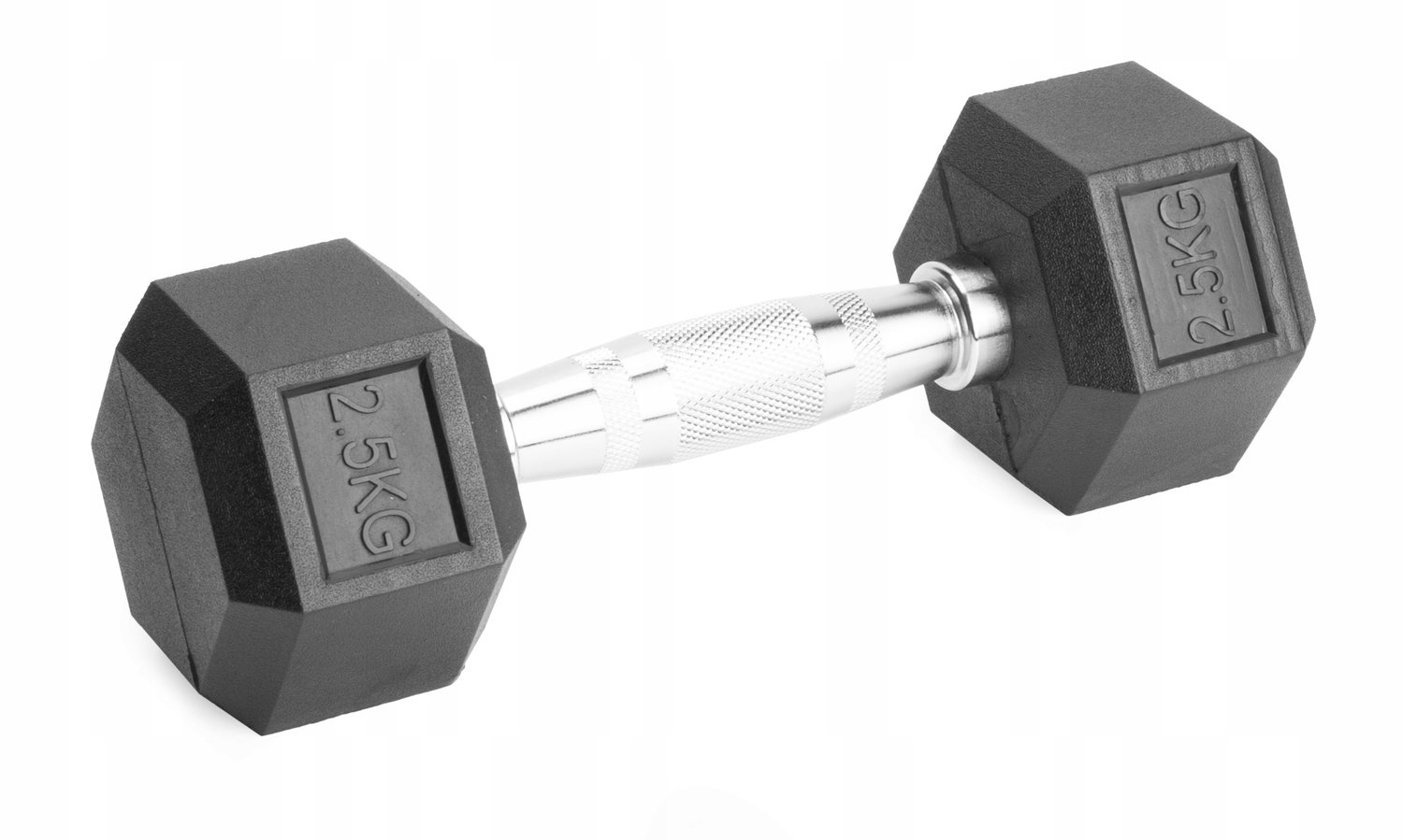 Gegoten Halter 2,5kg met Rubberen Hexagonale Grip - Duurzaam