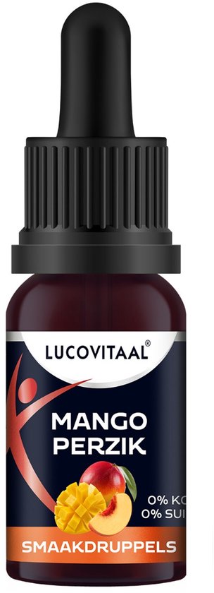 Lucovitaal Smaakdruppels Mango-Perzik – 20 ml