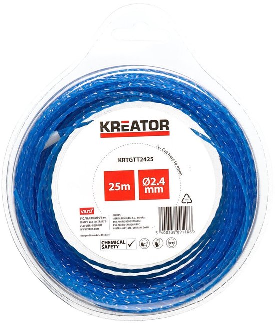 Kreator Trimmerdraad KRTGTT2425 - Trimmerdraad gedraaid 2,4mm, 25m van Merkloos	 — afbeelding 3