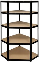 TOOLCRAFT TO-8701224 Stellingkast hoekmodule 175 kg (b x h x d) 70 x 1.8 x 70 cm Metaal (poedercoating), MDF Galvanisch
