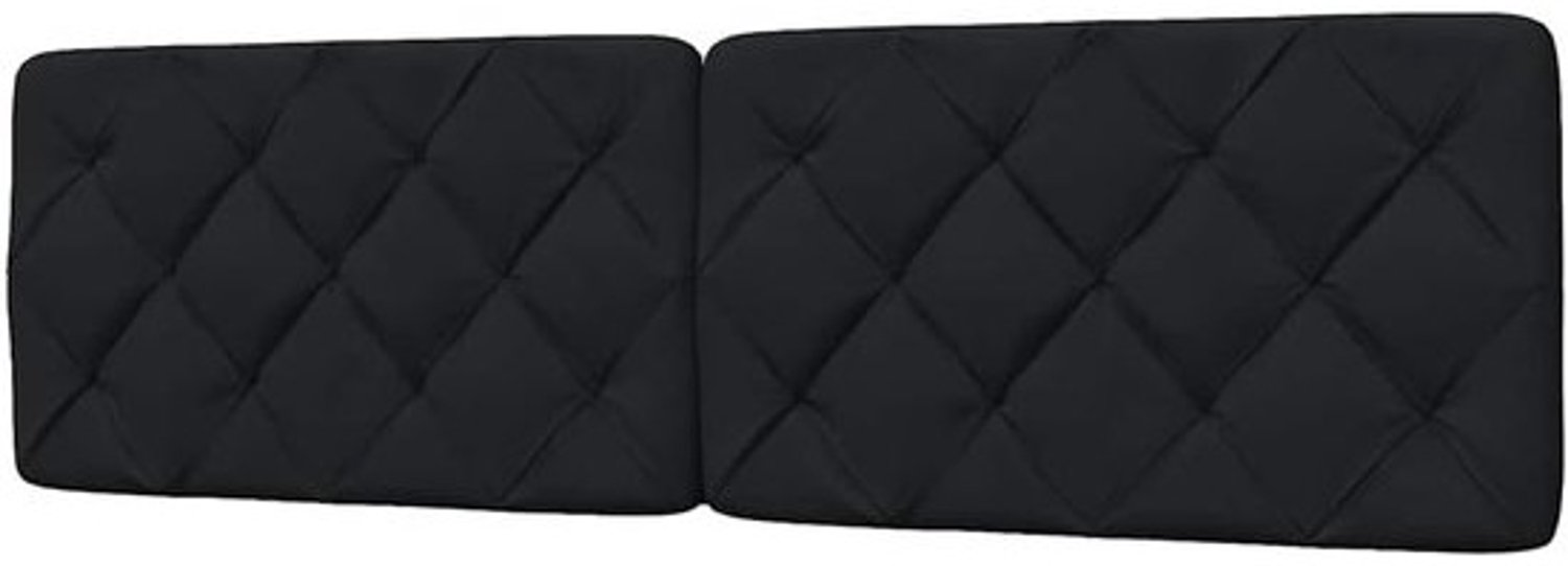 Hoofdbordkussen - bedhoofdkussen - bedcomfort - zachte vulling - 180 cm - zwart