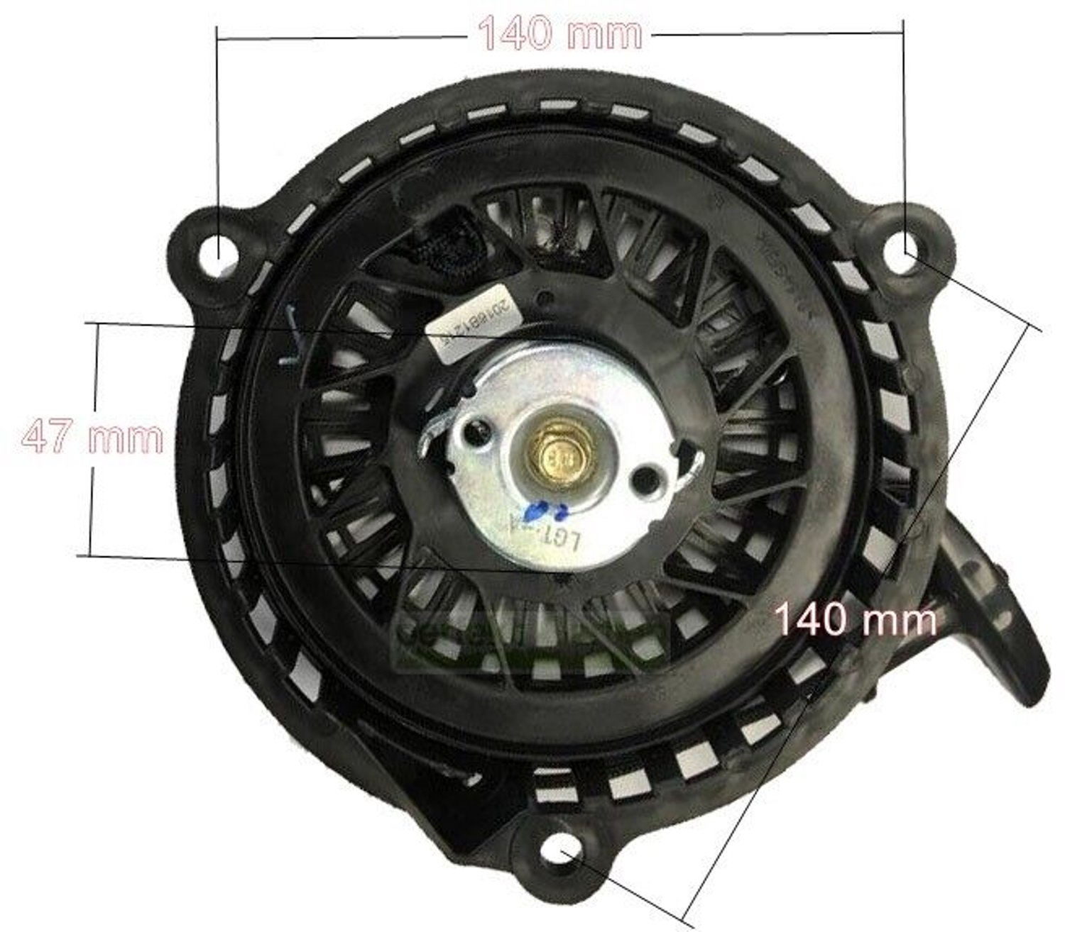 startmotor met terugslagmechanisme voor ZONGSHEN NP100 / NP150 / XP140 4,5HP-motor