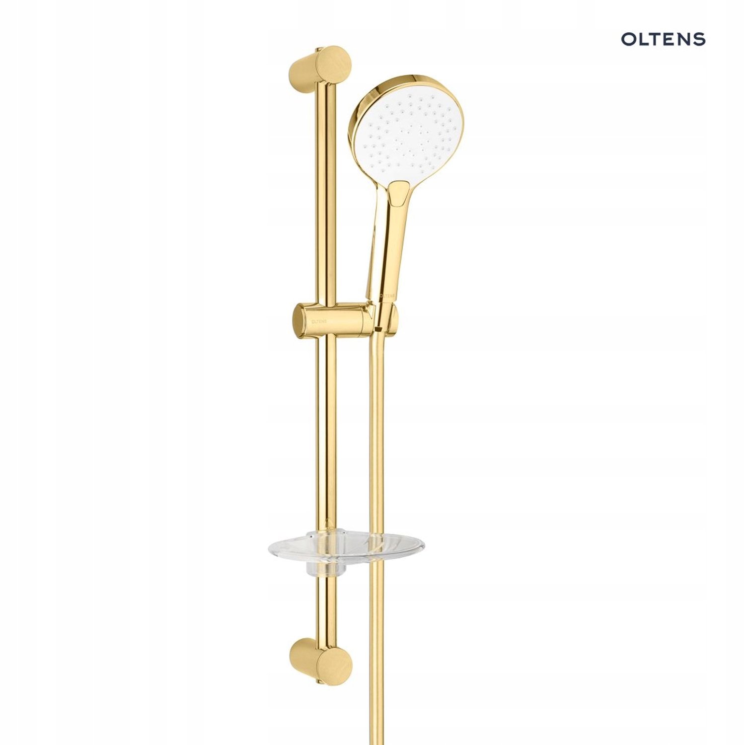 Oltens Driva EasyClick Doucheset met Zeepbakje Goud/Wit