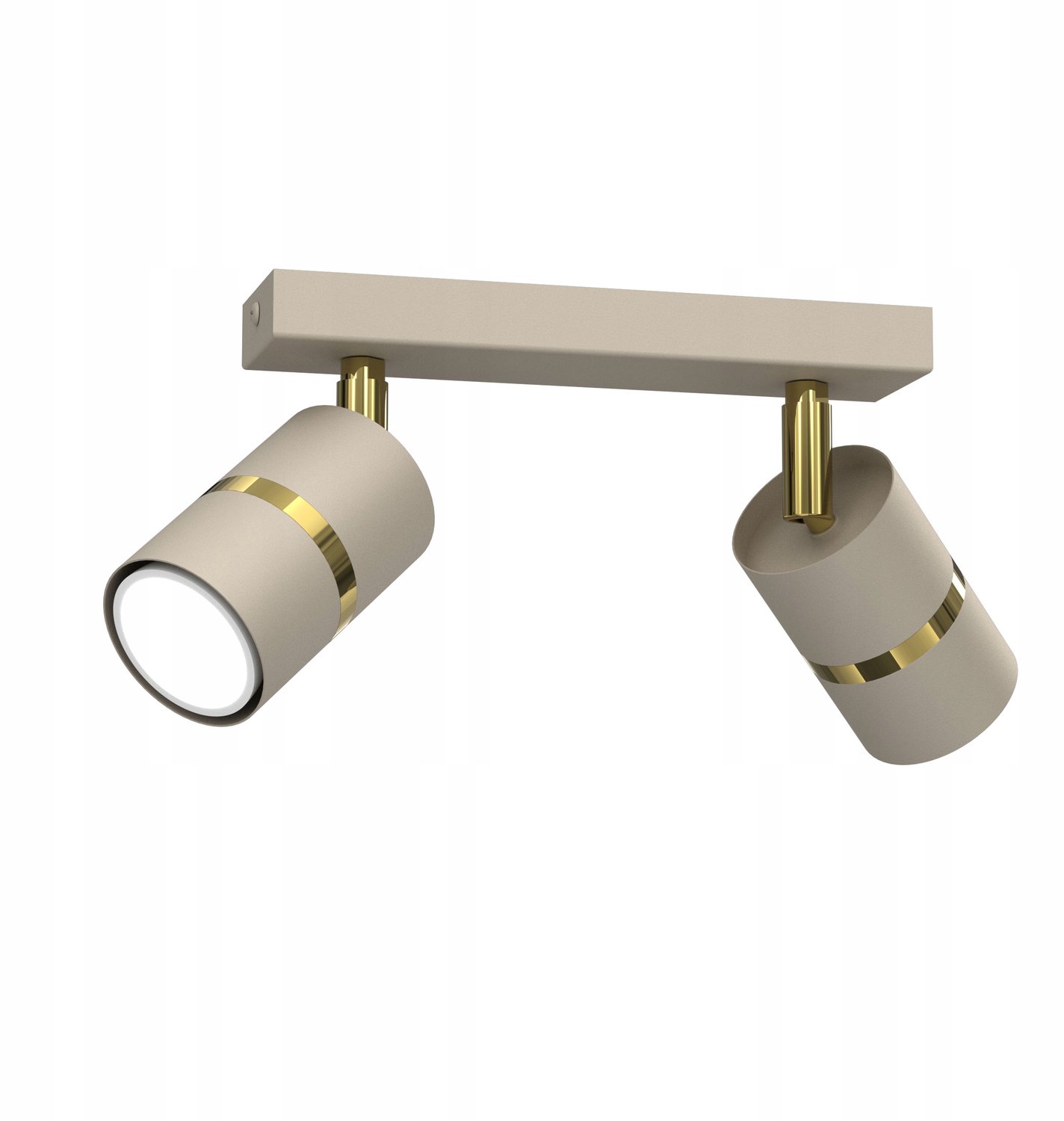 Moderne Plafondlamp Goud Kasjmier 2xGU10 Verstelbaar