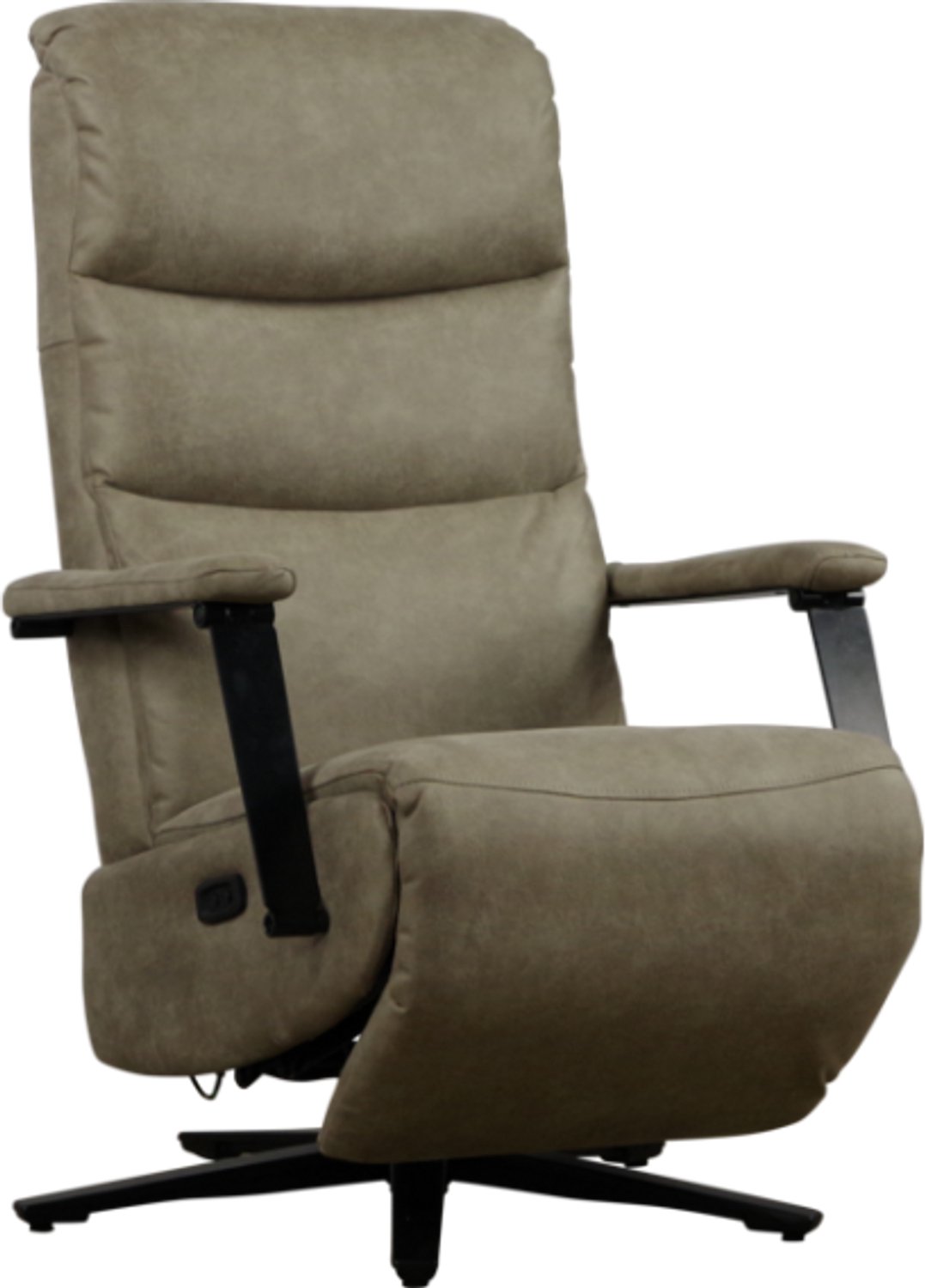 Meubelplaats Elektrische relaxfauteuil Tijn - Bull Clay 84 - 2 motoren en accu Taupe