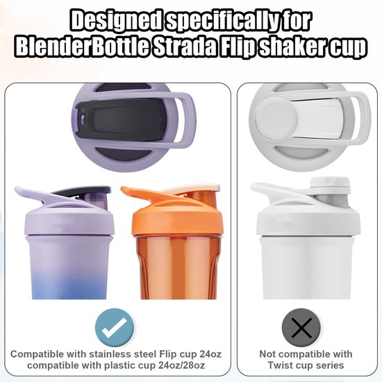 Dichting blenderbeker - Siliconen - 4 stuks - 2 maten — afbeelding 3