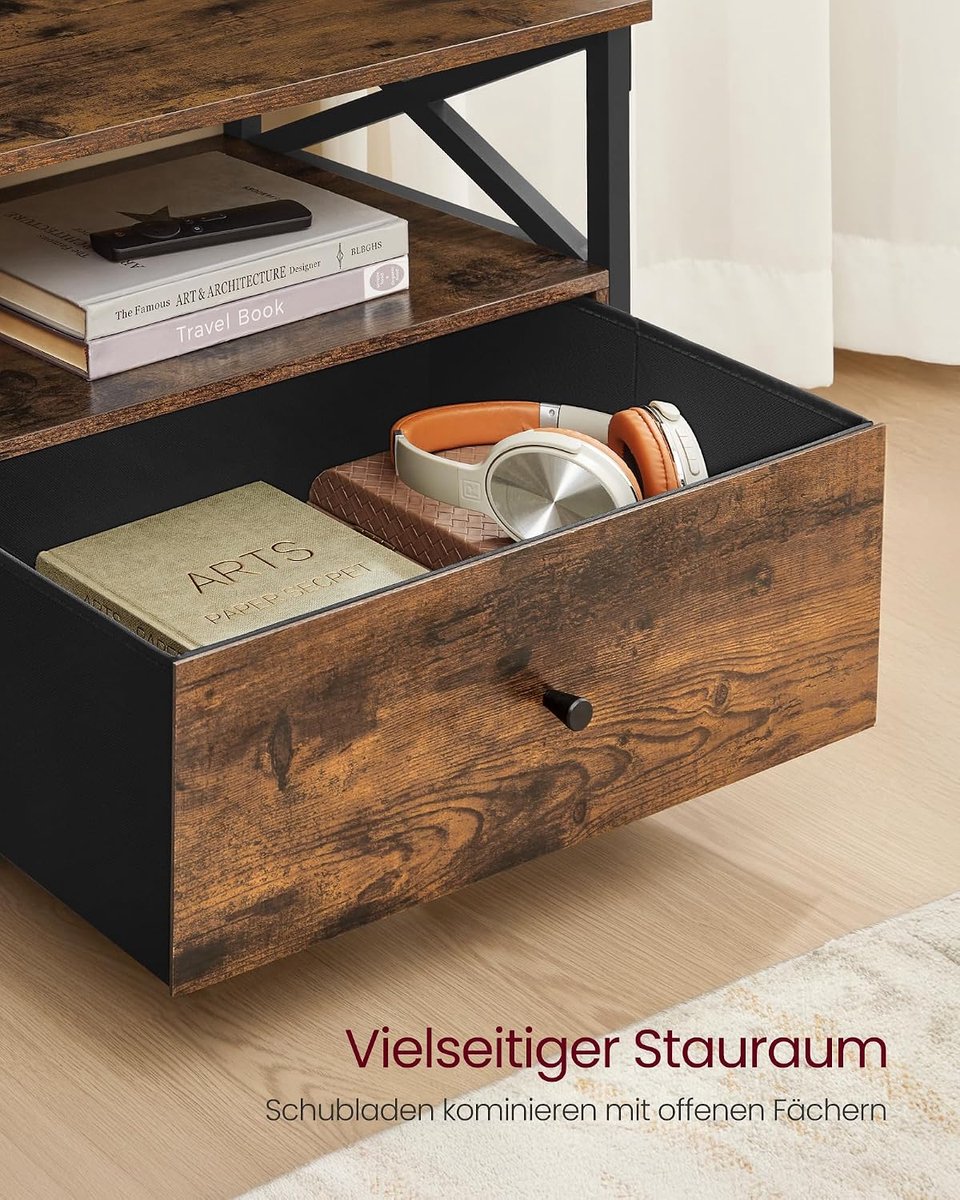 TV Meubel 178 x 40 x 50 cm met 3 lades en 3 open vakken voor tv's tot 80 inch - Industrohome