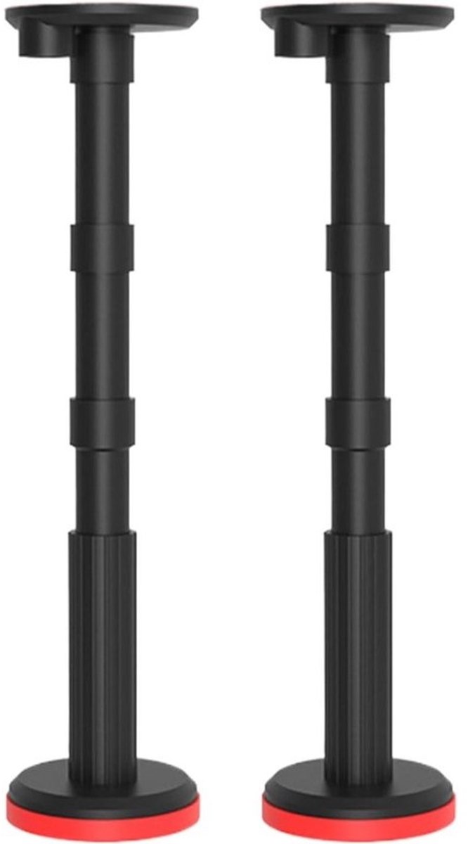 Steunpalen - Verstelbare steunen - Voor meubelondersteuning - Hoge draagkracht - 18-44 cm - Zwart