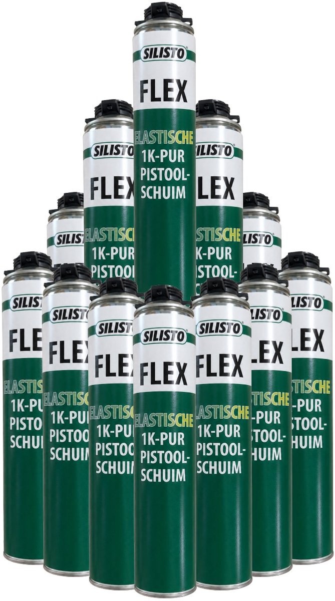Silisto Purschuim Flex B2 - Flexibel & Blijvend Elastisch - Voordeelverpakking - 750 ml - 12 stuks