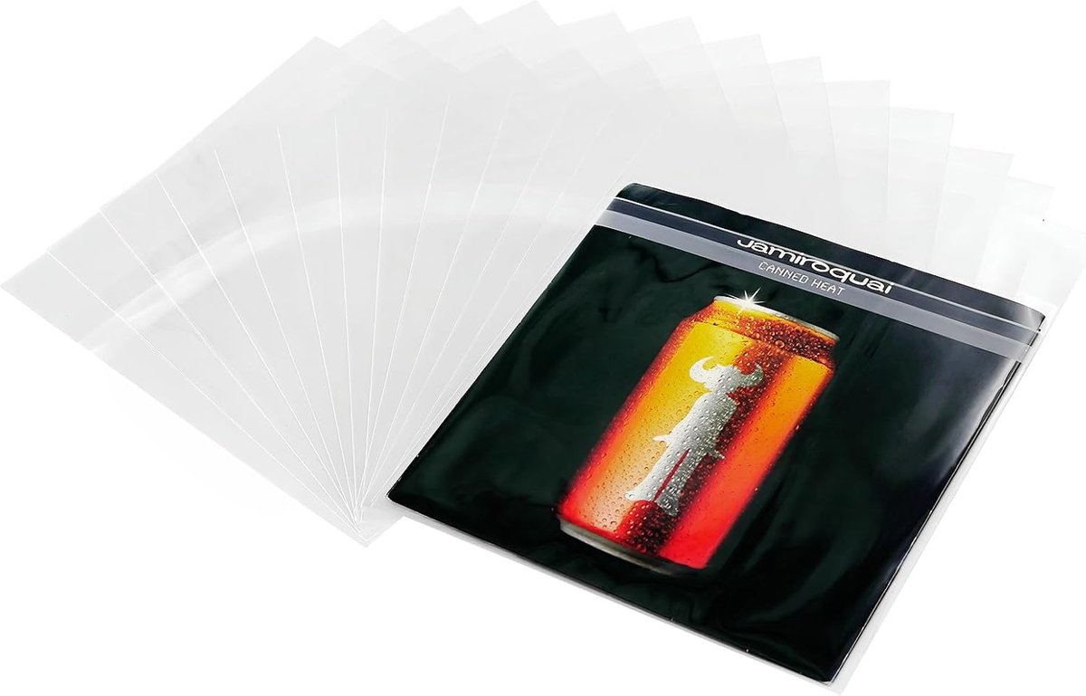 Vinyl Sheet Outer Sleeves with Flap Anti-Static LP Album Covers Outer Sleeves Protector Clear Vinyl Record Outer - ShopVlot