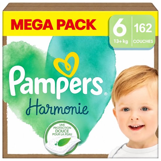 Pampers Harmonie luiers - Maat 6 (13+ KG) - 162 luiers - 6 x 27