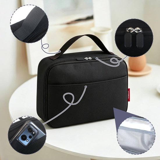 SnelShoppen - Draagbare Koelbox Mini voor Diabetici - Gekoelde Medicijnen, Insuline, Cosmetica, Compacte Isolatie Tas voor Ziekenhuis, Noodgevallen, M van Snelshoppen — afbeelding 4