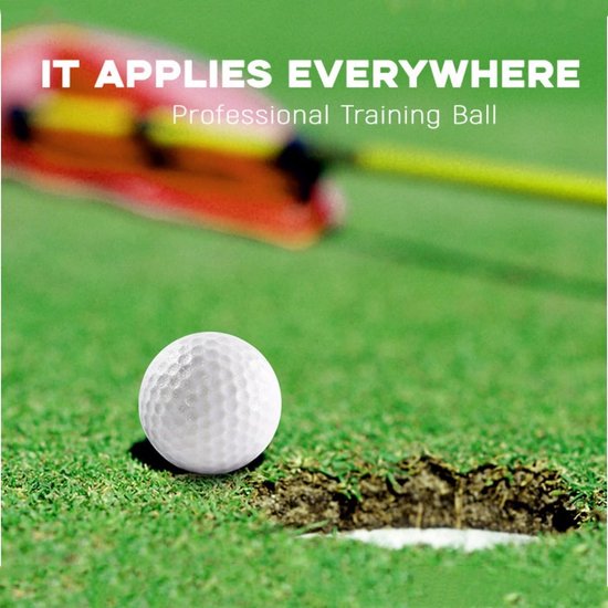 Dailygoods- Golfballen Hoogwaardige Plastic - Oefen Golfballen - 3 Stuks - 42mm - Lichtgewicht - Duurzaam Ontwerp - Oefengolfballen van Dailygoods — afbeelding 2