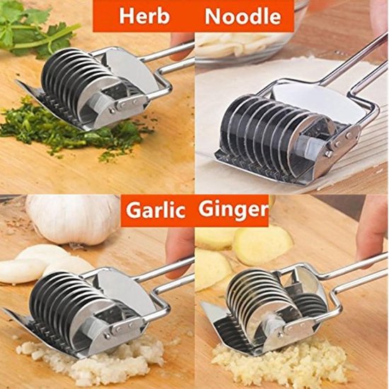 Noedelcutter RVS - Pasta Maker - Deeg Cutter - Keuken Gereedschap - Zelfgemaakte Noedels - Multifunctioneel Gebruik - Pastamaker — afbeelding 2