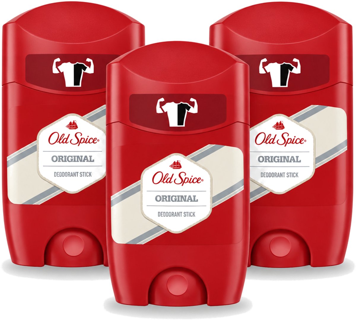 3 x Old Spice - Original - High Endurance - Deodorantstick - Langdurige Frisheid - 50 g - Voordeelverpakking - 3 stuks