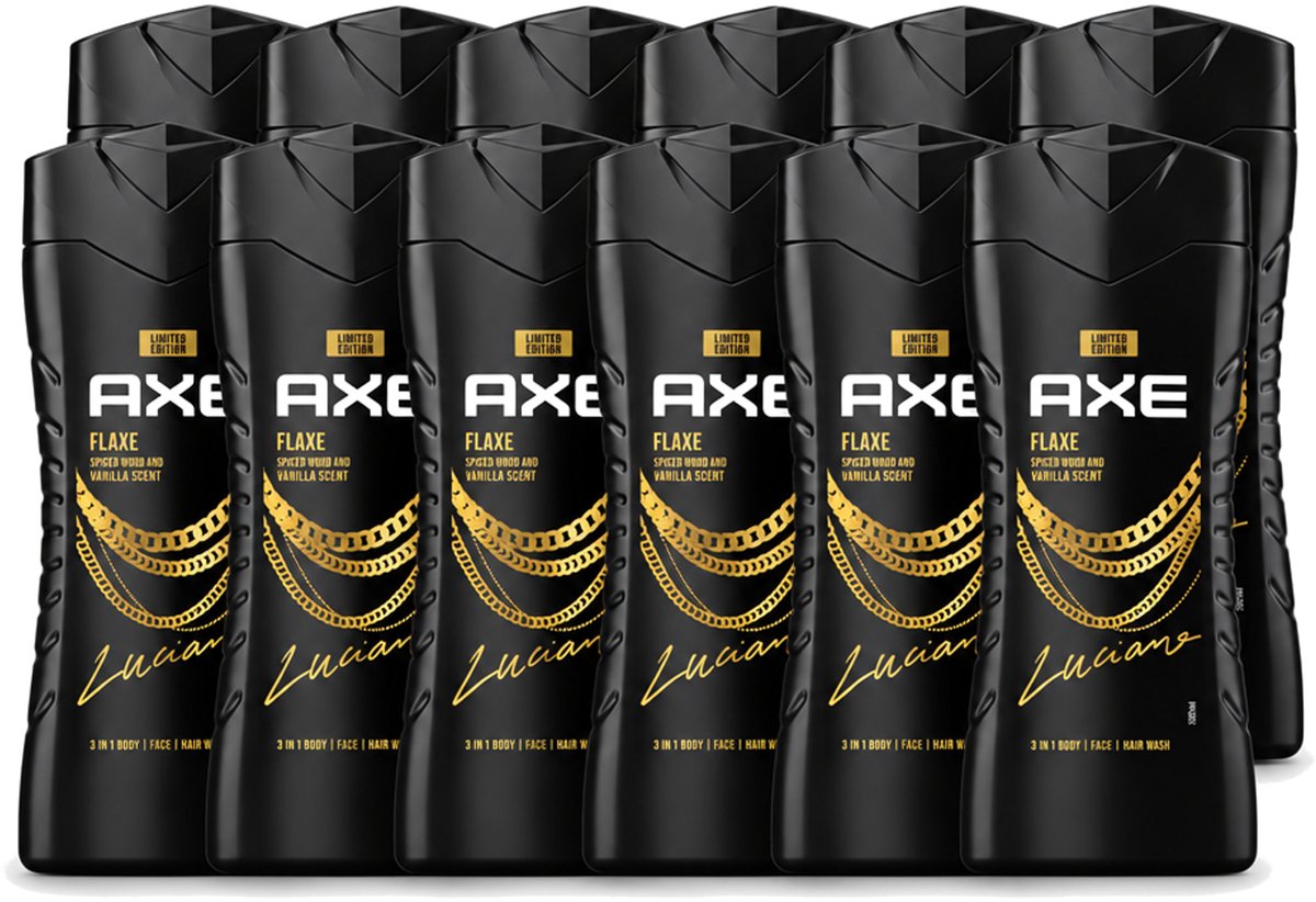 12 x Axe – Douchegel – Flaxe – 250 ml - Voordeelverpakking - 12 stuks