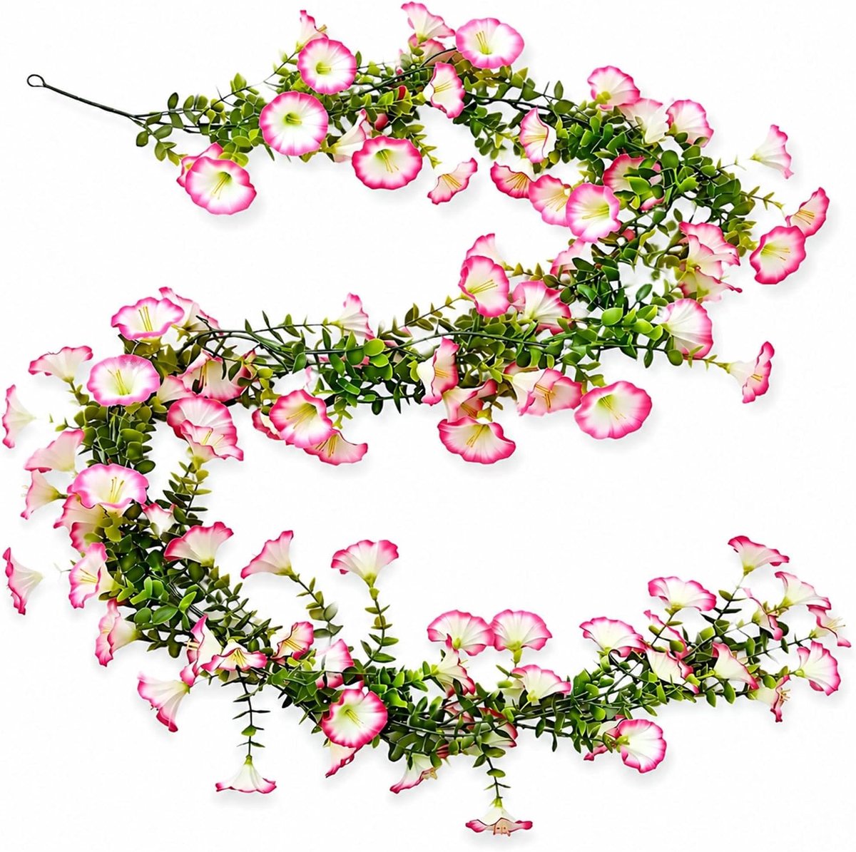 Kunstbloemen 180 cm om op te hangen, 108 realistische kunstbloemen voor buiten, perfecte decoratie voor bruiloften, feesten, binnen en buiten