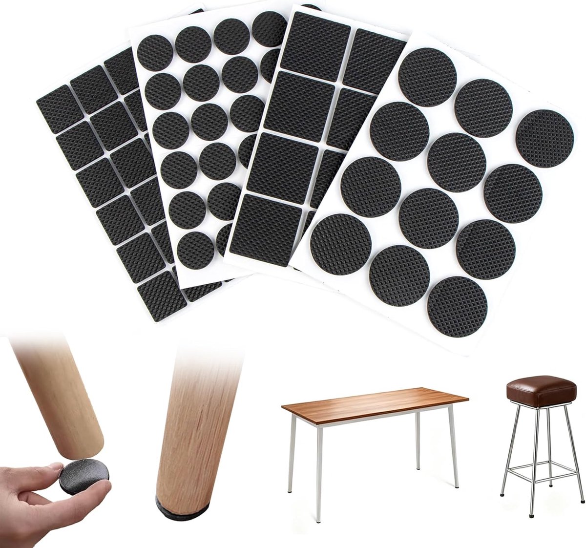Meubelverhoger 84 Stuks - Zelfklevend EVA - Geluiddempend en Antislip - Perfect voor Meubels - ShopVlot