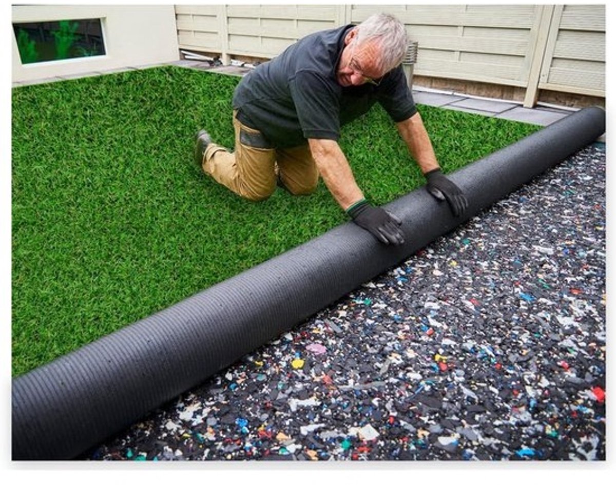 Kunstgras - voor buiten - Weerbestendig grastapijt - 300 x 200 cm - Onderhoudsvriendelijke vloerbedekking - voor balkon en terras