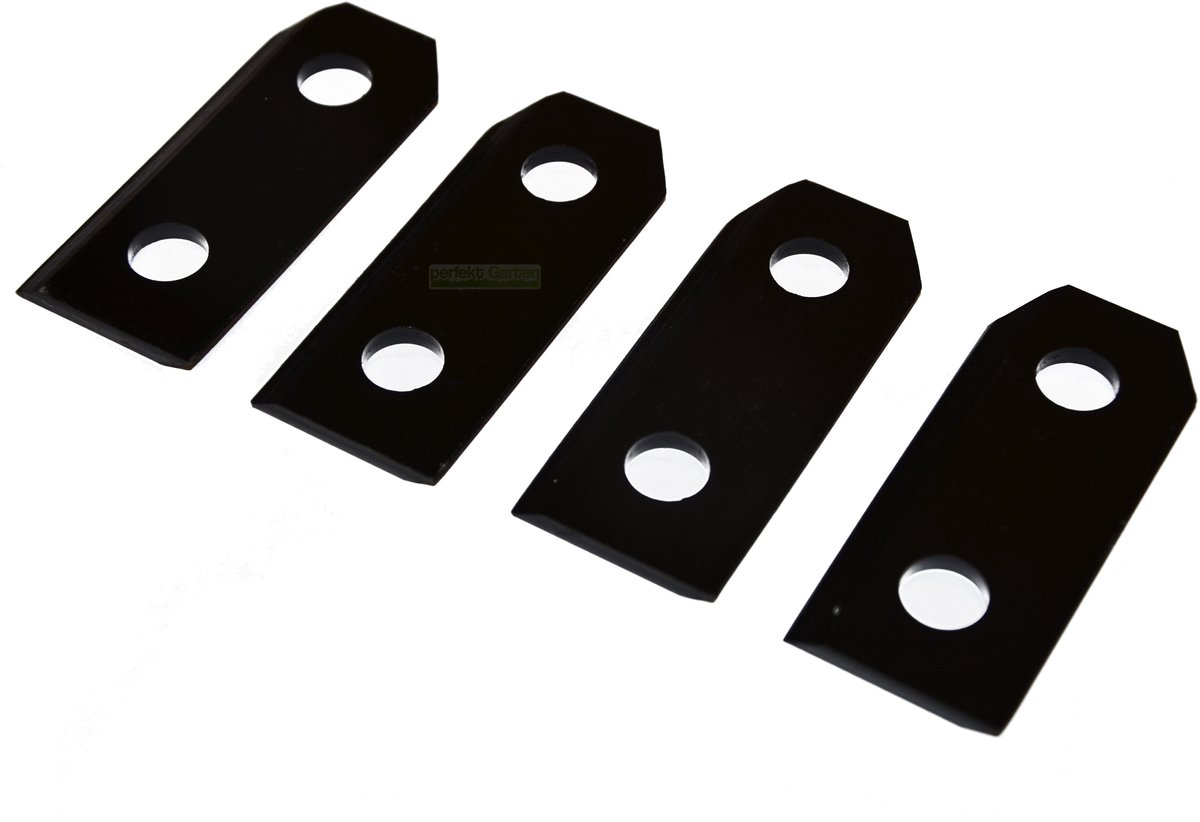 4 x 7 cm mes voor versnipperaar / houtversnipperaar voor BRILL / GARDENA Mulchcut Quattro Hattrick 78964 11353 4099