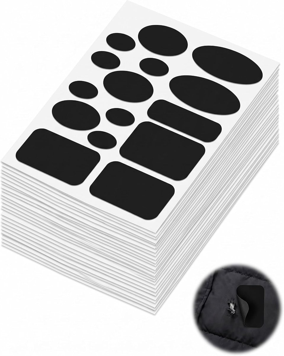 32 stuks zelfklevende waterdichte reparatieset voor kleding jassen tenten slaapzakken DIY