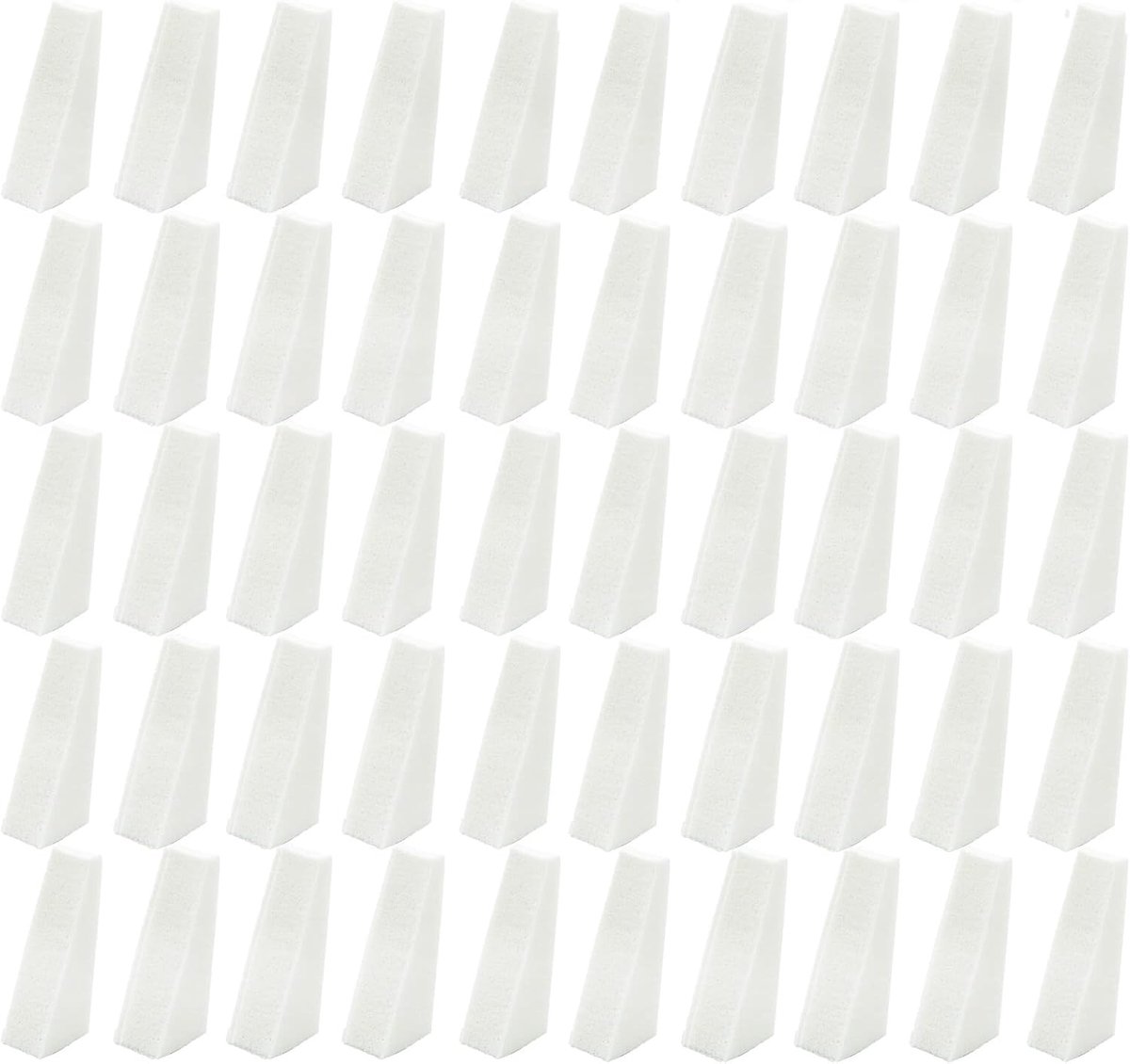 50 stuks driehoekige make-upsponzen, wasbaar, make-upsponzen, wiggen, gezichtsspons, cosmetische sponzen, make-upspons, klein voor poeder, crème, vloeistof
