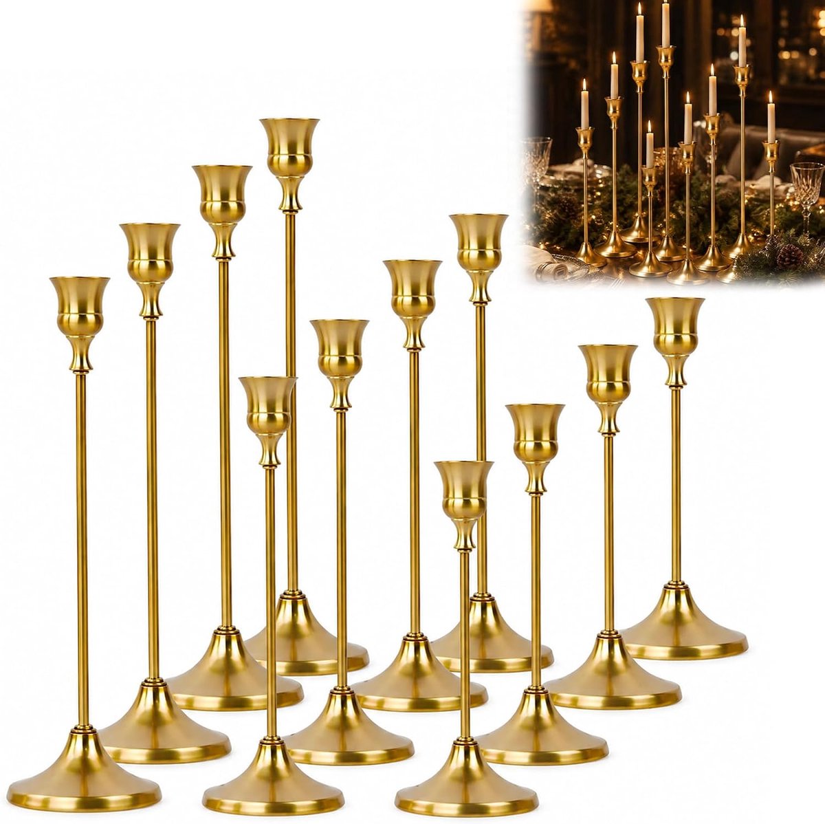Metaal massief, goud, hoog, stabiel, decoratief, voor