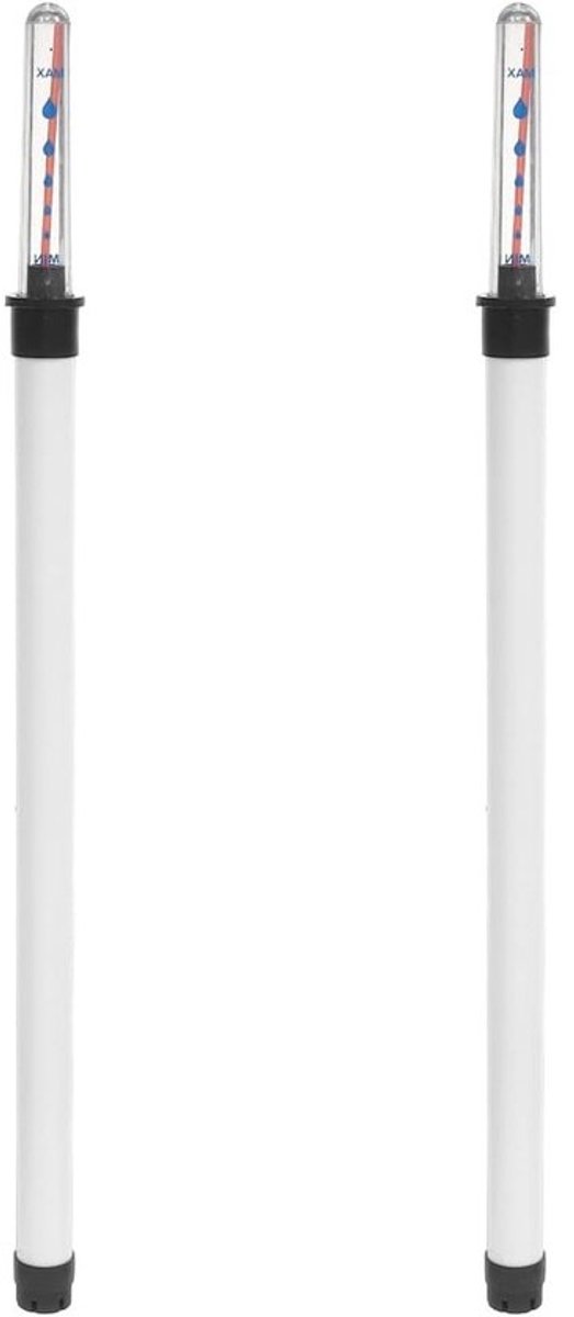 2 Stuks Waterpeilindicatoren voor Bloempotten, Witte indicatoren met drijvende boei voor irrigatiebeheersing van huishoudelijke planten en tuinpotten - 36 cm lang plastic