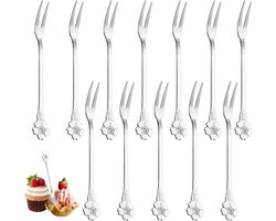 6 Piece Christmas Land-shaped Coffee Spoons, Dessert Forks, Small Forks Cake Forks Bowl Forks Cocktail Forks, Perfect - ShopVlot
