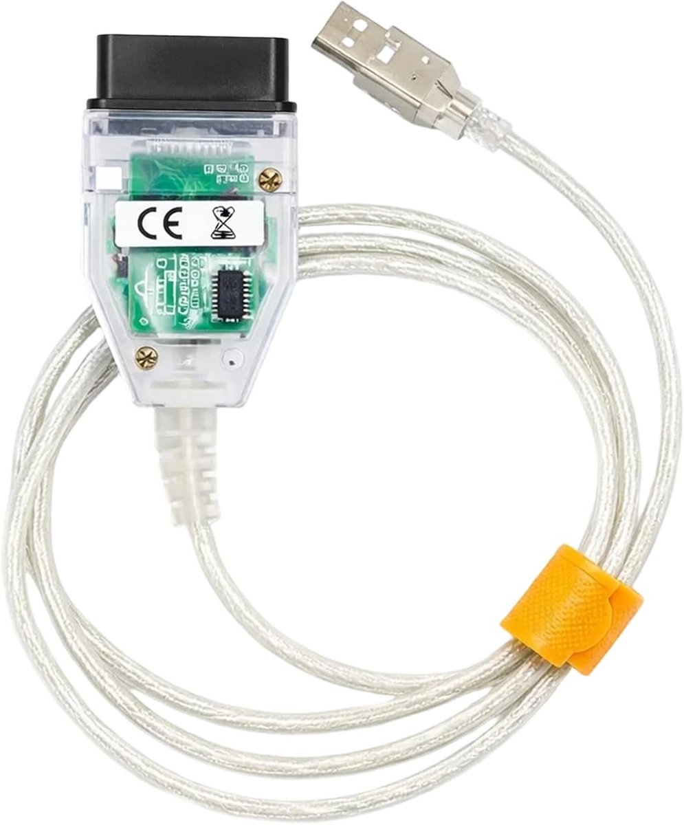 USB OBD2 Diagnostic Cable with K+CAN Interface, Includes Vehicle Diagnostic Switch and Compatible Fault Reading - ShopVlot