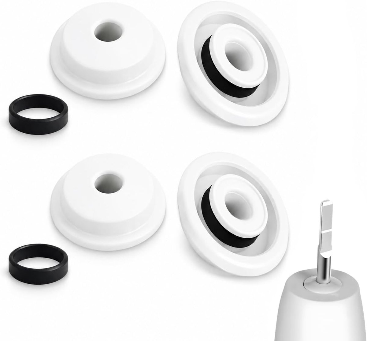 4 waterdichte rubberen afdichtingen voor elektrische tandenborstels, accessoires voor tandenborstels, vervanging voor - ShopVlot