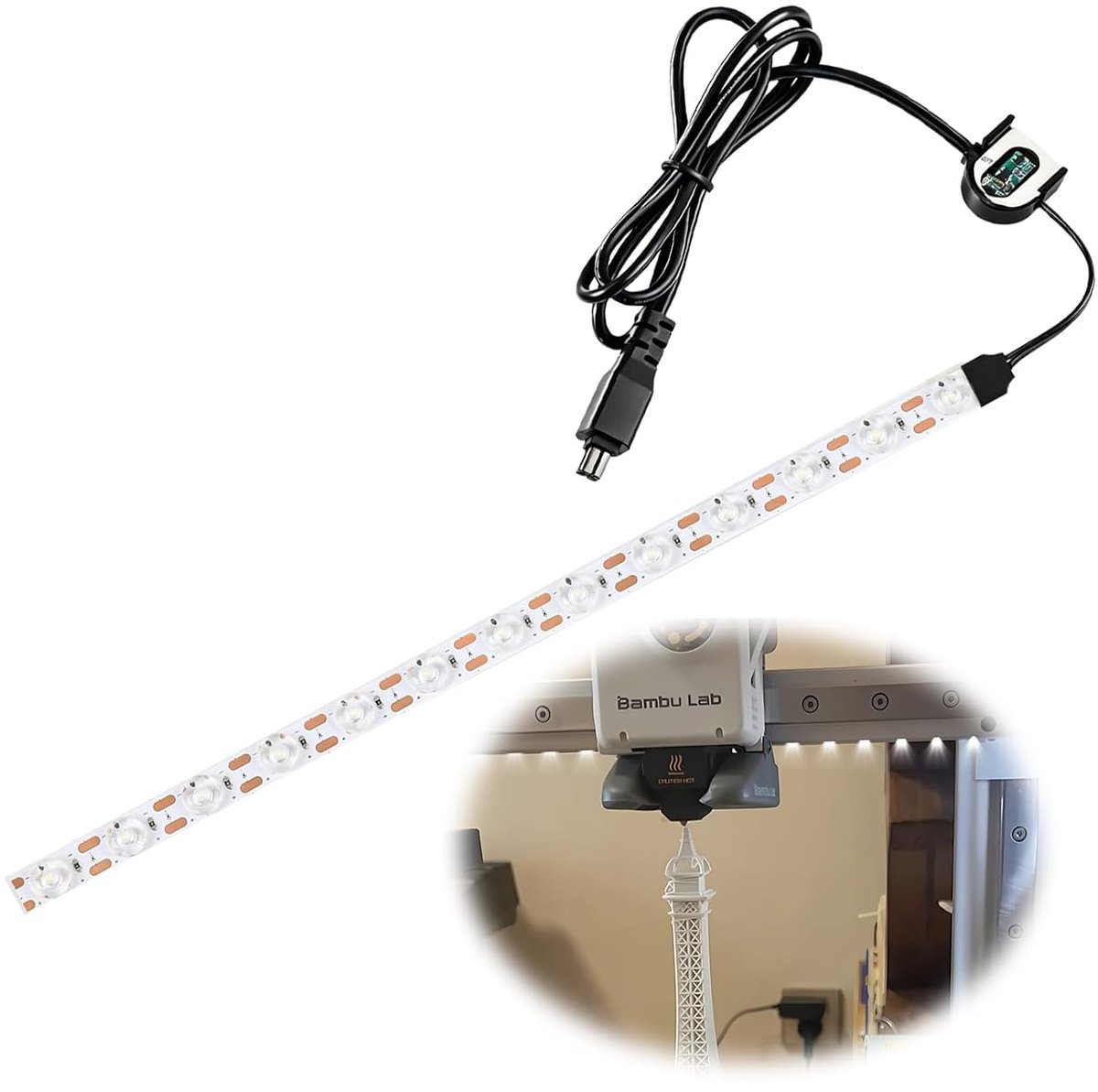 LED lichtstrip voor Bambu-Lab A1 - eenvoudig te installeren upgrade - hoge helderheid - verbeterde observatie - ShopVlot