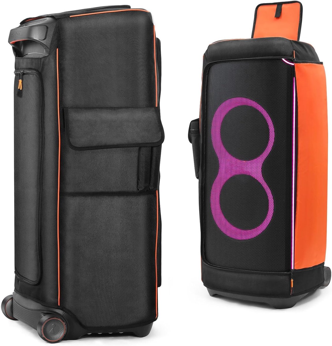 Stofkap Beschermhoes voor JBL PartyBox Ultimate Draagbare Speaker, Multifunctionele Opbergtas met Zakken voor Microfoon en Kabels