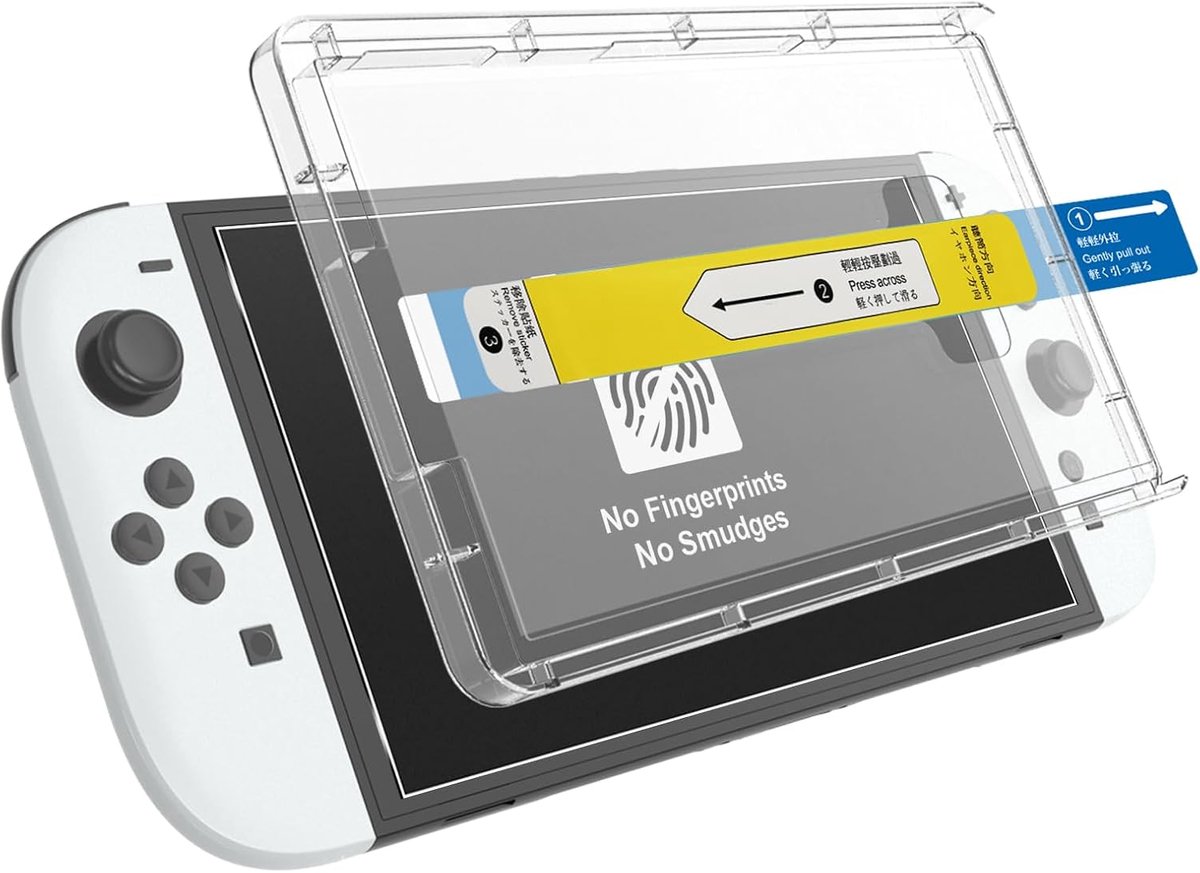 Beschermfolie voor Nintendo Switch 2 met installatieset, anti-vingerafdruk mat gehard glas, hardheid 9H, krasbestendig, ontspiegelde, matte schermbescherming