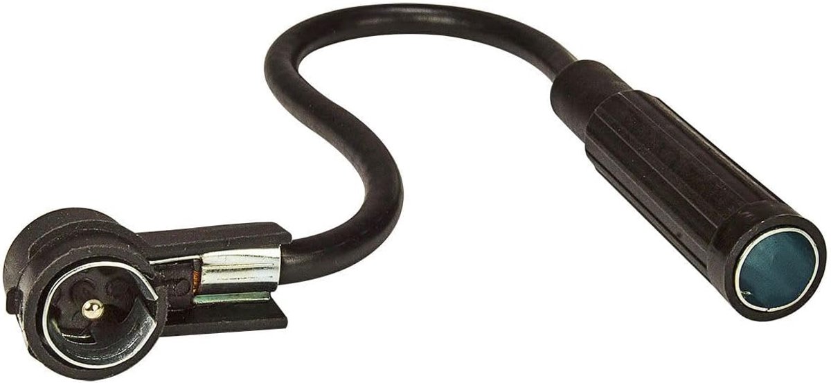 Antenneadapter DIN 150 Ohm naar ISO 50 Ohm - Coupler 16 cm - Voor auto en caravan - Hoge kwaliteit - ShopVlot