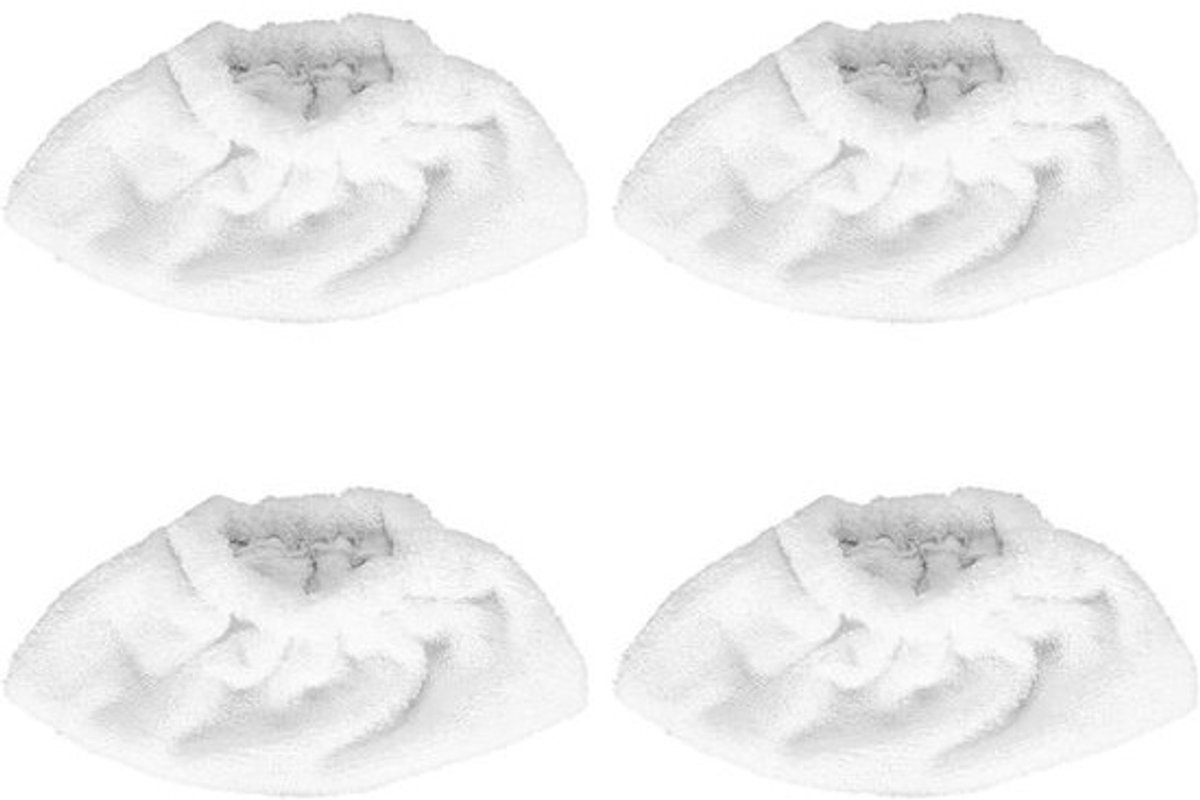 Set microvezelhoezen - Stoomreinigeraccessoires voor handmondstuk - Set van 4 - Geschikt voor EasyFix SC2, SC3, SC4 en SC5