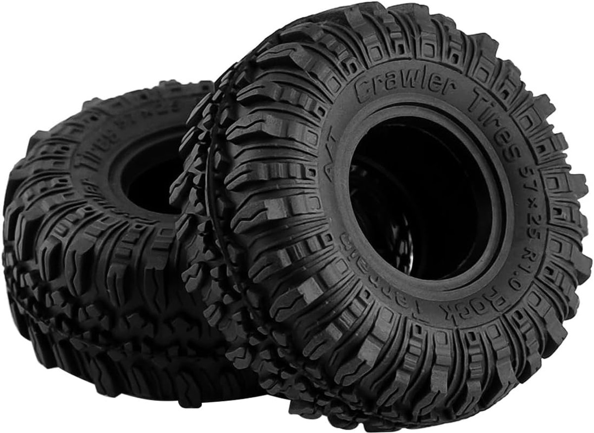 1.0 banden, S3 All Terrain Crawler Car Axial TRX4M SCX24 AX24 FCX24 upgrade-onderdelen (zwart)