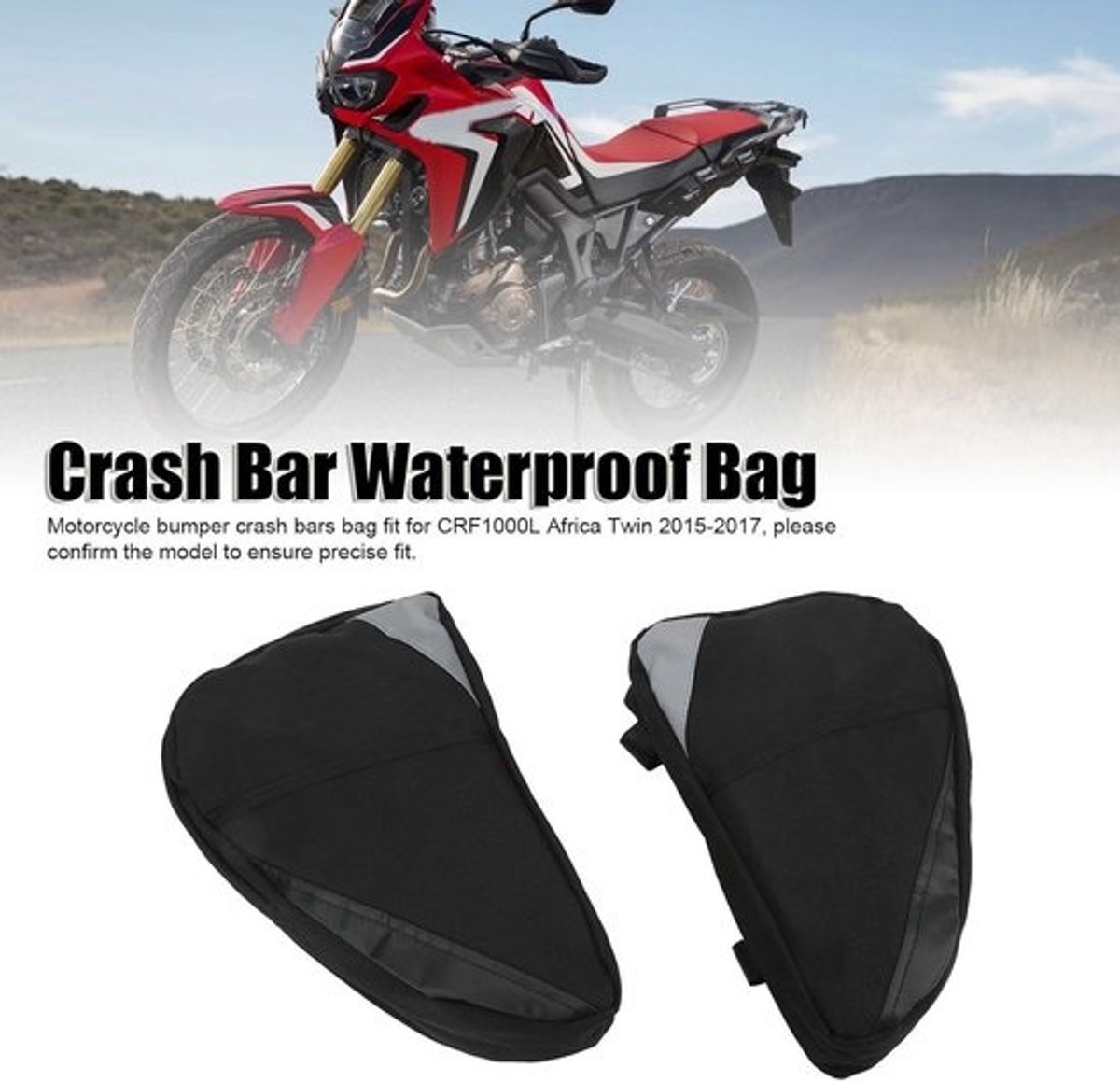 Valbeugel en opbergtas voor motorfietsframe - Opbergtas voor reparatiegereedschap - Zadeltas voor CRF1000L Africa Twin - Handige en praktische accessoire