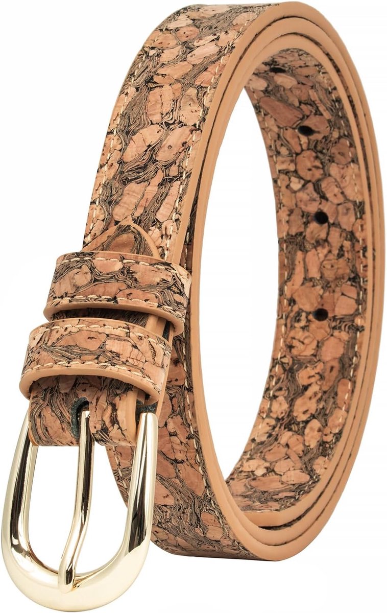 Damesriem 85 cm - Kork - Handgemaakt in de EU - Perfect voor elke outfit - ShopVlot
