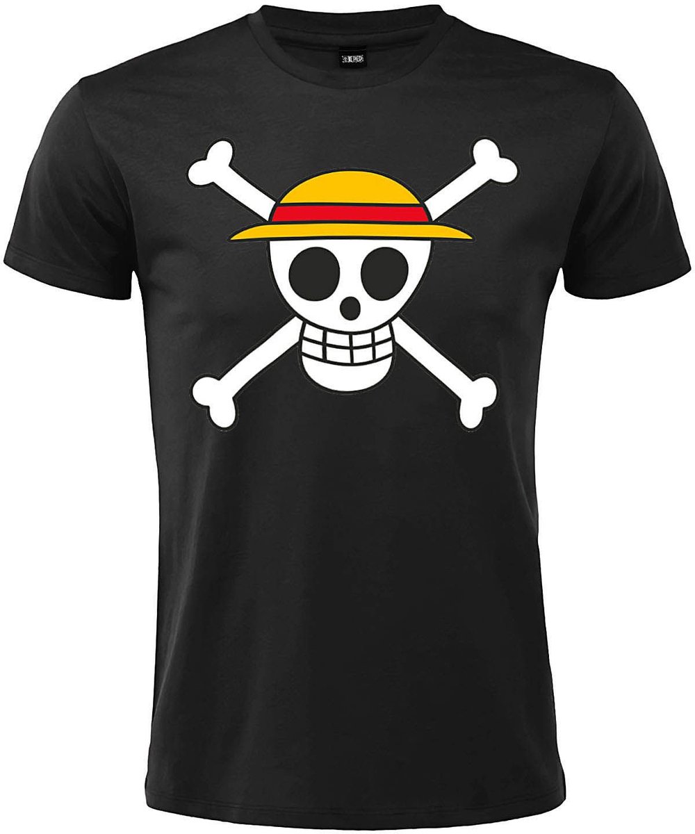 One Piece Straw Hat Pirates Logo T-shirt Zwart - S