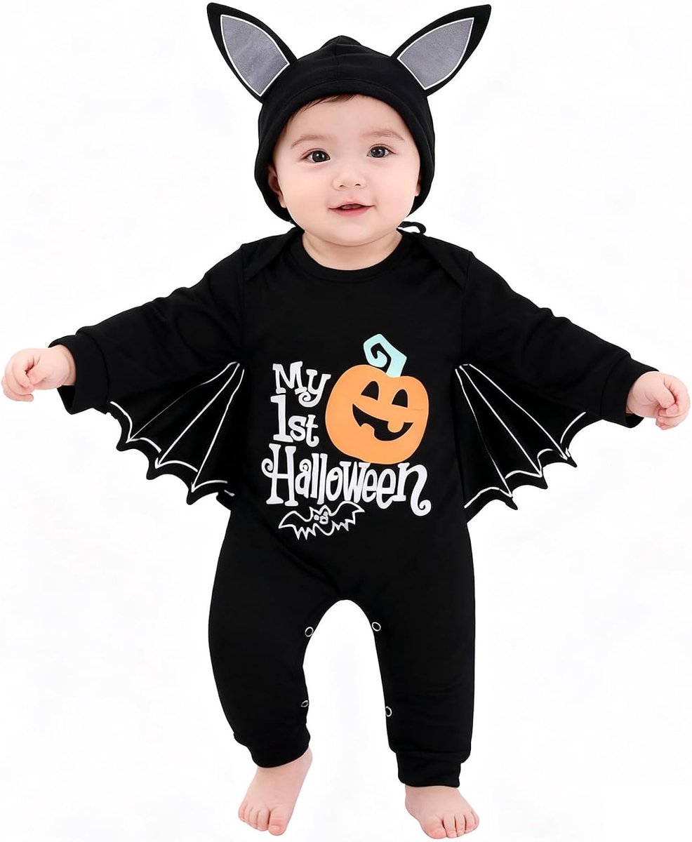 Halloween Kostuum, Baby Bat Kostuum, Pasgeboren Halloween Outfit, Halloweens Onesie Newborn, Infant Halloweens Skelet Kostuum, 0-24 Maanden