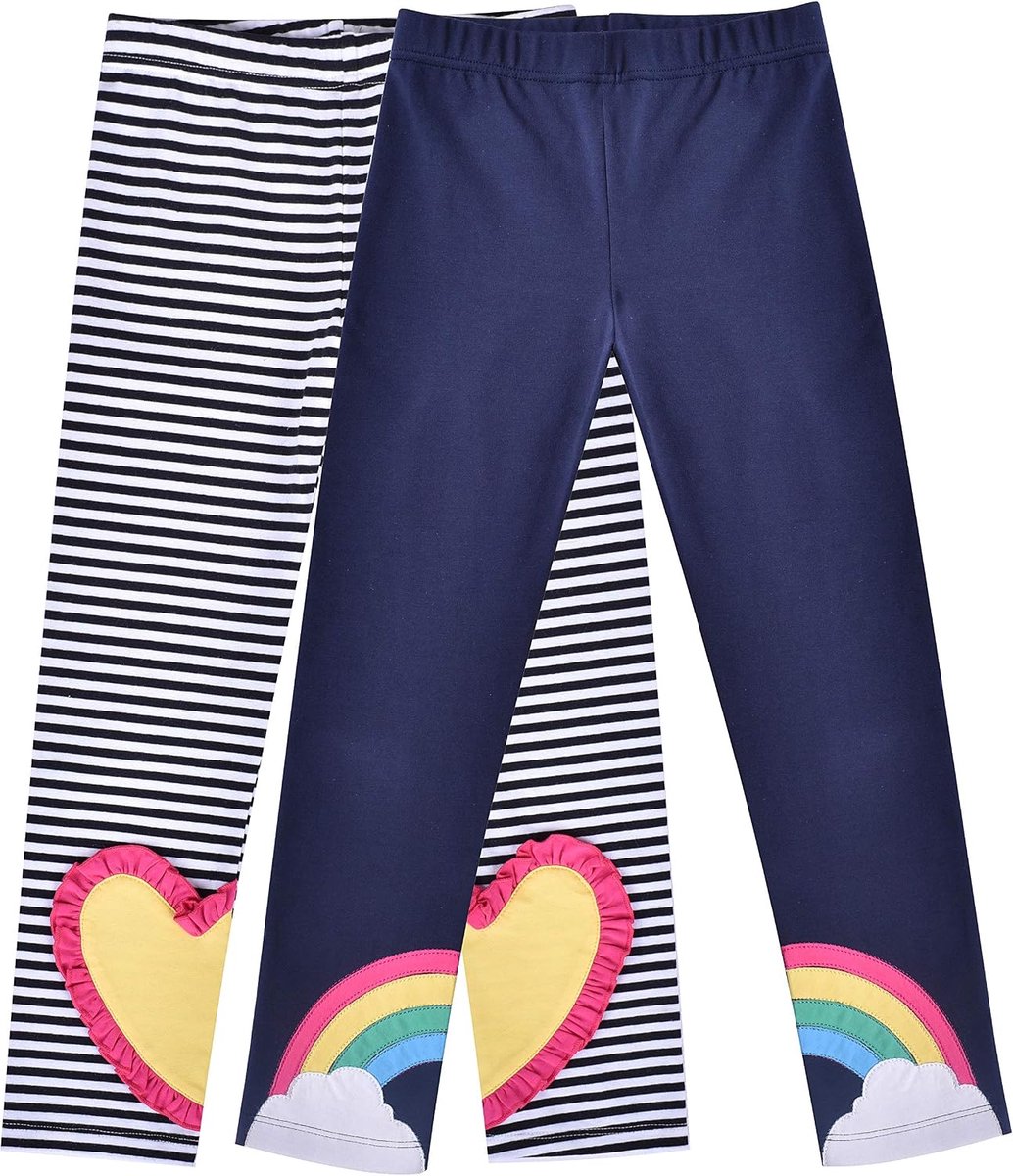 Broek verpakking van 3 stuks Katoen Leggings Kant Rekbaar Kinderen Kleuter 2-7 jaar