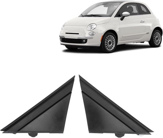 Zijspiegeldop voor Fiat 500 - ABS Glanzend Zwart - Links en Rechts - Perfecte Vervanging - ShopVlot — afbeelding 4
