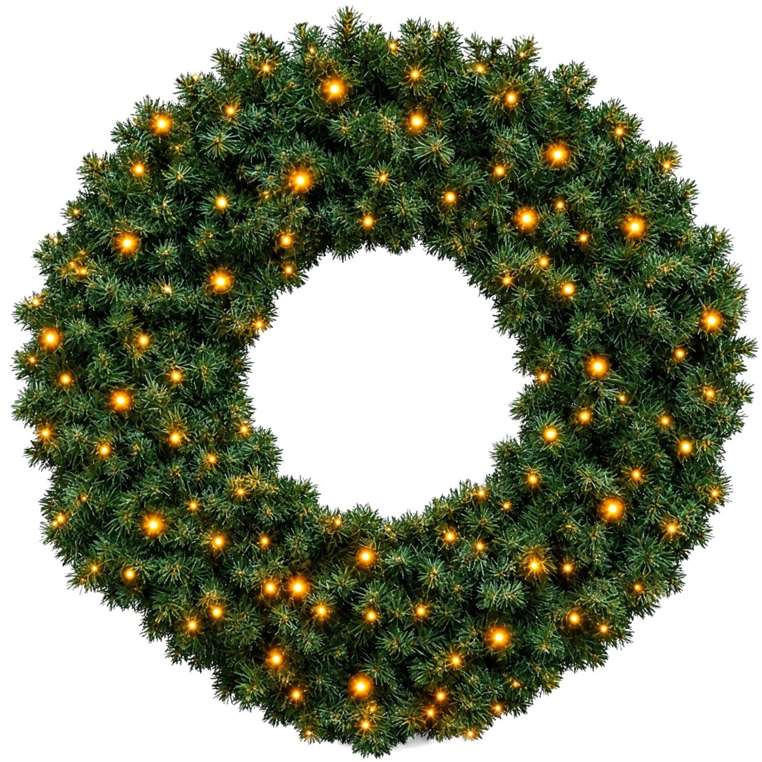 Blynx Kerstkrans met Verlichting Buiten - Ø 100 cm - 140 Klassiek Warm Witte LED Lampjes met Twinkle Effect - IP67 waterdicht - Koppelbaar - Incl. Startkabel