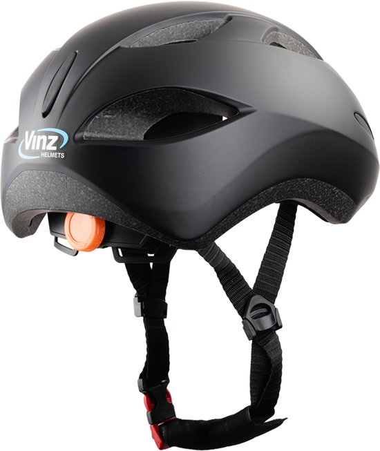 VINZ Sella Fietshelm Kind - Kinderfietshelm - EN1078 Goedgekeurd - 210 gram - Maat 52-55 cm - Mat Zwart — afbeelding 5