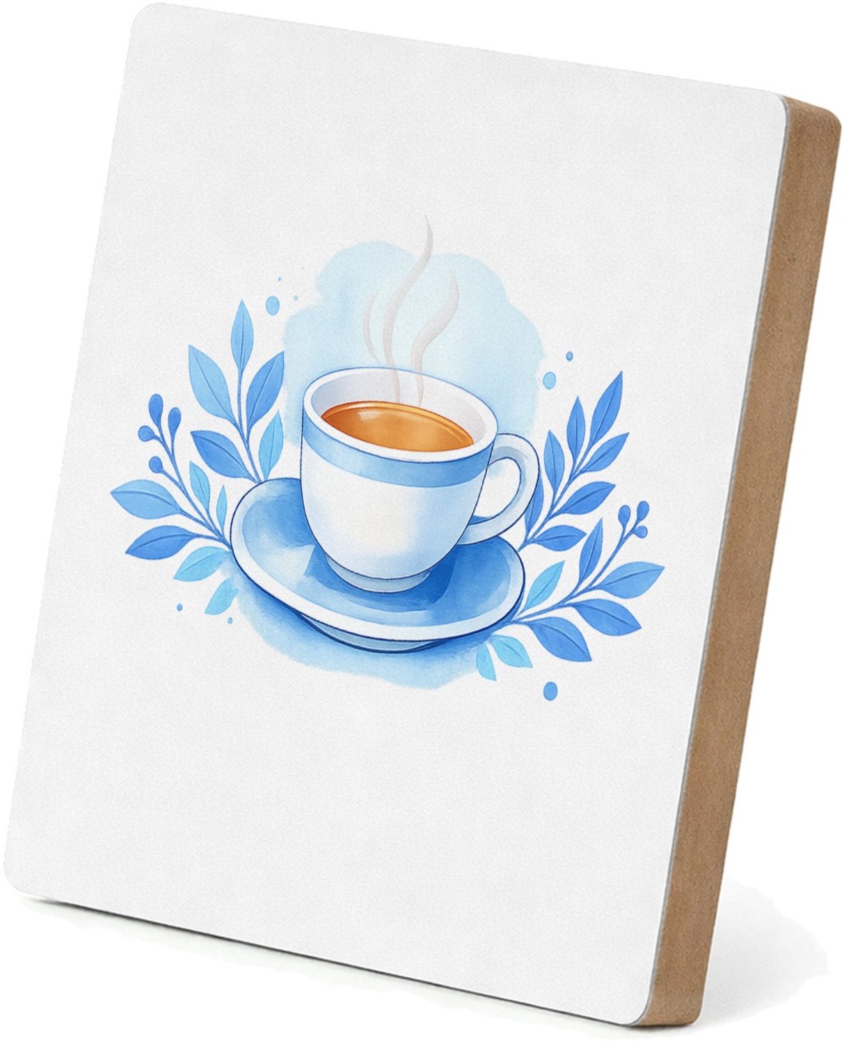 Mr Cadeautjes MDF staande fotolijst 15,2 x 15,2 - design Een vrolijk dankbaar cadeau-ontwerp met een warm seizoensgev | cadeau Wit